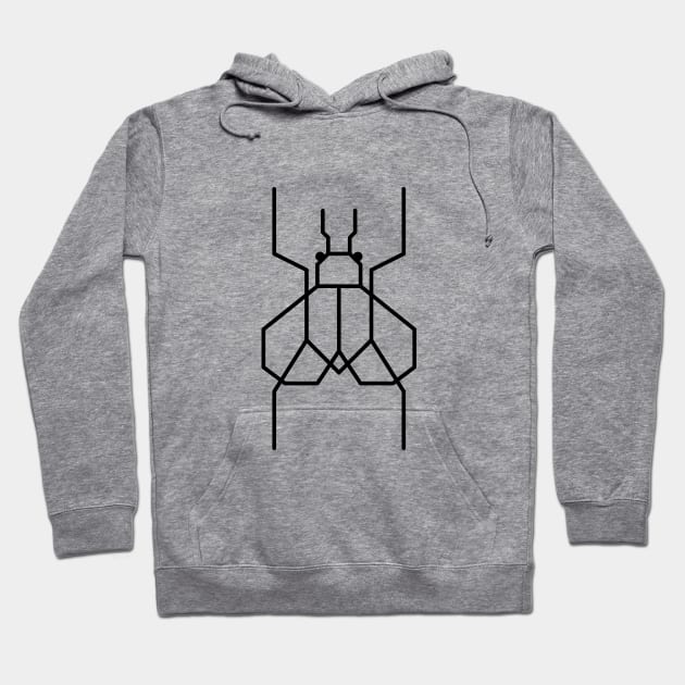 Black housefly insect Hoodie by Rohan Dahotre